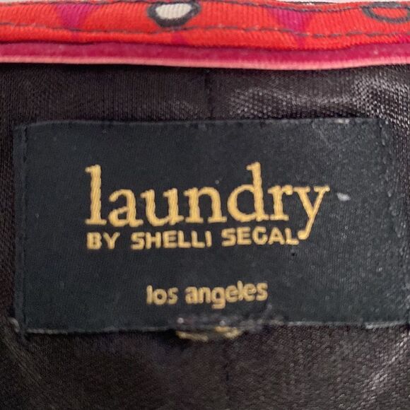 HOST PICKđ„Laundry Shelli Segal Graphic Print DressâSzâLâPink/Red/Purple/Black - Picture 5 of 11